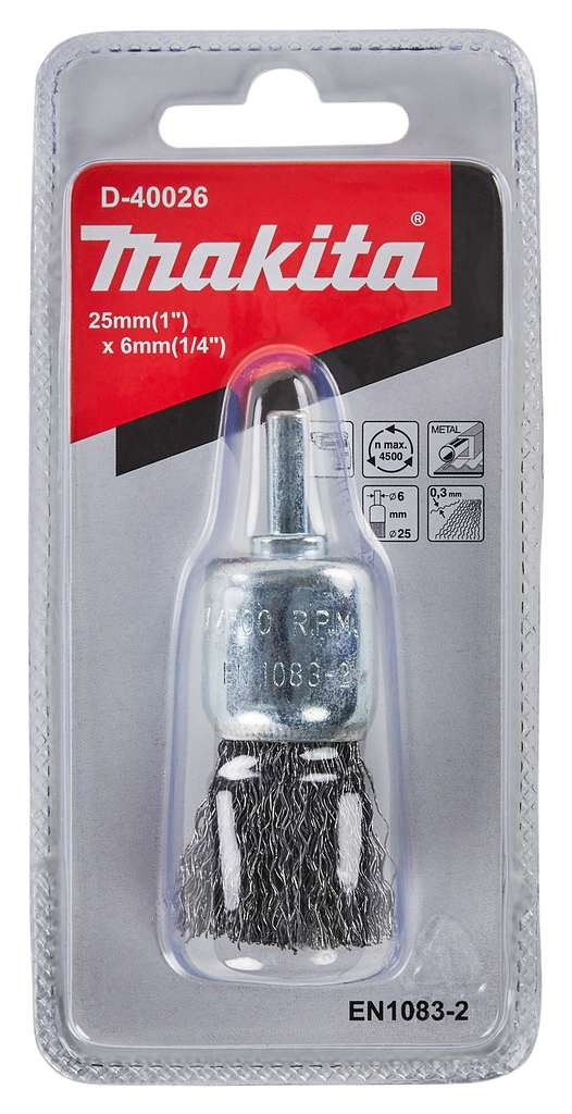 Čopičasta žična krtača valovita žica 25 mm Makita D-40026
