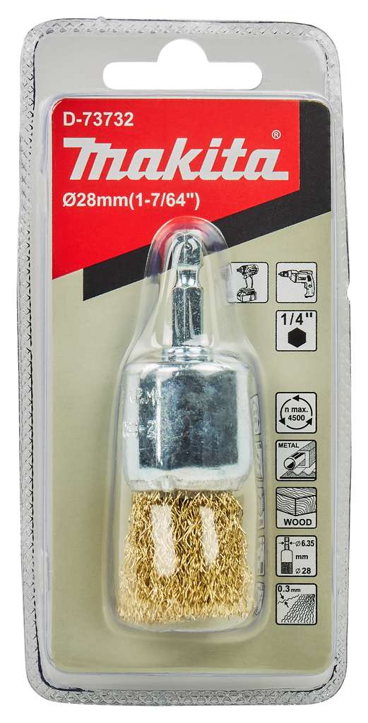 Čopičasta žična krtača valovita žica 28 mm Makita D-73732