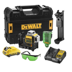 Akumulatorski križno linijski laser Dewalt DCE089D1G + stojalo DE0881 set