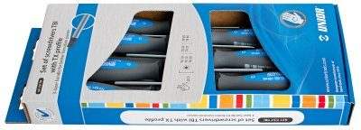 Garnitura izvijačev TBI s TX profilom v kartonu Unior 621CS7 612300