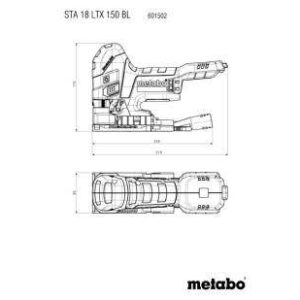 Akumulatorska vbodna žaga Metabo STAB 18 LTX 150 BL 601503840