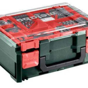 Akumulatorski vrtalni vijačnik Metabo BS 18 Quick Set + 74-delni set pribora 602217710