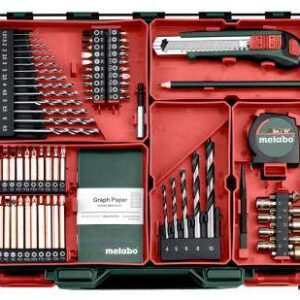 Akumulatorski vrtalni vijačnik Metabo BS 18 Set + 74-delni set pribora 602207710