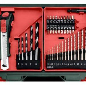 Akumulatorski vrtalni vijačnik Metabo PowerMaxx BS BASIC SET + 41-delnim set pribora 600080710