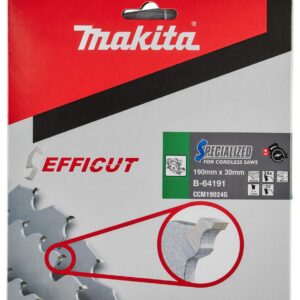 TCT žagin list za les Makita 190 mm (24 zob) B-64191
