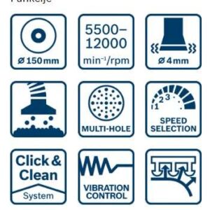 Ekscentrični brusilnik Bosch GEX 40-150 060137B202