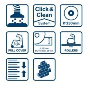 Pribor za odsesavanje prahu Bosch GDE 230 FC-S 1600A003DL