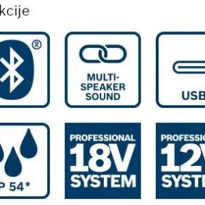 Zvočnik Bluetooth Bosch GPB 18V-6 C 06014A6000