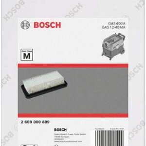 Plosko naguban filter iz poliestra za GAS 12-40 MA in GAS 400 A Bosch 2608000889