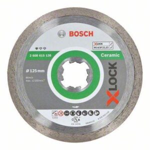 Diamantne rezalne plošče Bosch Standard for Ceramic X-LOCK 125 x 22,23 x 1,6 x 7 2608615138