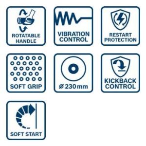 Kotni brusilnik Bosch GWS 27-230 JR 06018C7320