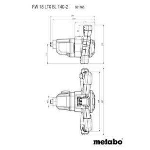 Akumulatorski mešalnik Metabo RW 18 LTX BL 140-2 601165850