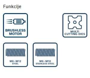 Akumulatorski rezalnik navojnih palic Bosch GGC 18V-12 06019M8000