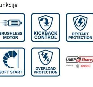 Akumulatorski kotni brusilnik Bosch GWS 18V-8 06019N9000