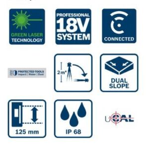 Rotacijski laser Bosch GRL 650 CHVG + BT 170 + GR 500 06159940PR