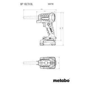 Akumulatorska spihovalna pištola Metabo BP 18 LTX BL 600798850