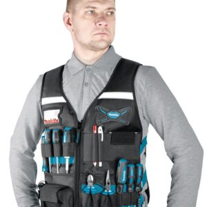 Delovni telovnik z žepi Makita E-05636