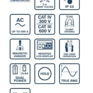 Klešče za merjenje toka Bosch GMC 600-15 0601077600
