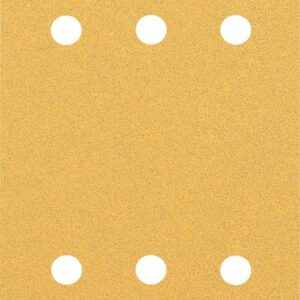 10-delni komplet brusnih papirjev s 6 luknjami Bosch EXPERT C470 za vibracijske brusilnike, 115 x 107 mm, G80 2608900892