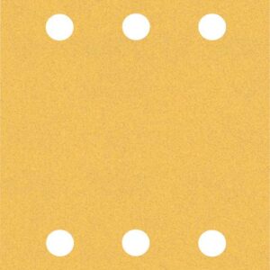 10-delni komplet brusnih papirjev s 6 luknjami Bosch EXPERT C470 za vibracijske brusilnike, 115 x 107 mm, G120 2608900893