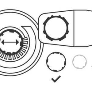 Pokrov za odsesavanje prahu Bosch PRO brez ključa SAG ≥1 kW/X-LCK, 115/125 mm 2608000882