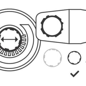 Pokrov za odsesavanje prahu Bosch PRO brez ključa SAG <1 kW, 115/125 mm 2608000880