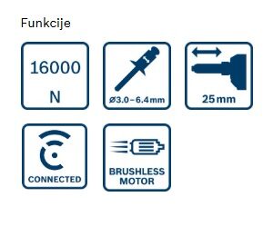 Akumulatorska pištola za kovičenje Bosch GRG 18V-16 C 06019K5001