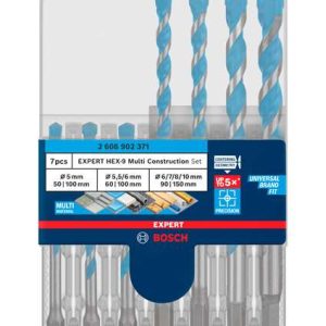 Komplet svedrov EXPERT HEX-9 Multi Construction, 7-delni Bosch 2608902371