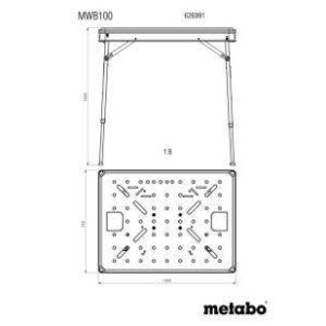 Večnamenska miza Metabo MWB 100 626991000