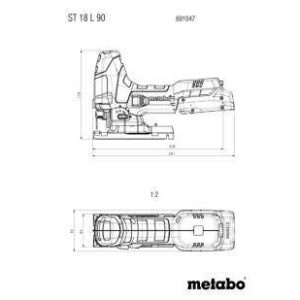 Akumulatorska vbodna žaga Metabo ST 18 L 90 601047840