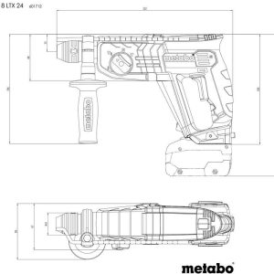 Akumulatorsko kombinirano kladivo Metabo KH 18 LTX 24 601712860