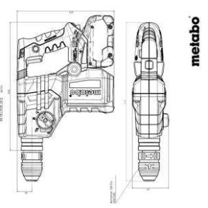 Akumulatorsko kombinirano kladivo Metabo KH 18 LTX BL 28 Q 601715840