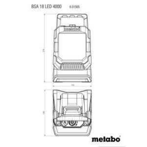 Akumulatorska svetilka Metabo BSA 18 LED 4000 601505850