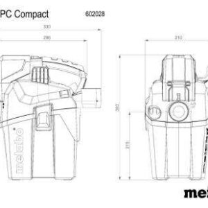 Akumulatorski sesalnik Metabo AS 18 L PC Compact 602028850