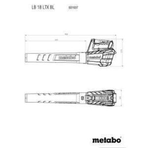 Akumulatorski puhalnik listja Metabo LB 18 LTX BL 601607850