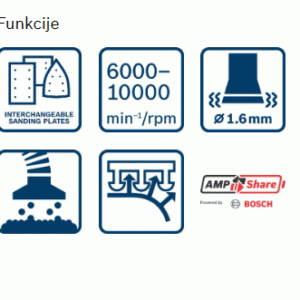 Akumulatorski ekscentrični brusilnik Bosch GSS 18V-13 06019L0101