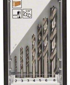 7 delni komplet spiralnih koničastih svedrov za les Robust Line s šestrobnim vpetjem Bosch 2607019923