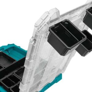 Nizek srednji organizator s prozornim pokrovom MAKTRAK Makita P-91051