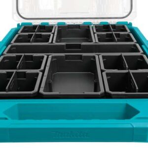 Nizek srednji organizator s prozornim pokrovom MAKTRAK Makita P-91051