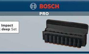 Komplet PRO Impact Socket Set Bosch, 3/4 palca, globok, 9-delni 2608003042