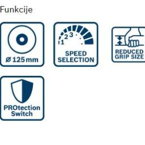 Kotni brusilnik Bosch GWS 17-125 PS 06017D1300