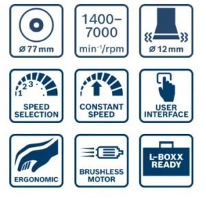 Ekscentrični polirni stroj Bosch GPX 12V-77 06019L4000