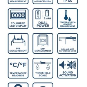 Merilnik vlage v materialu Bosch EXPERT EXMM3-17 0601078300