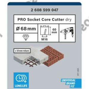 Diamantna vrtalna krona za vtičnice Bosch 2608599047