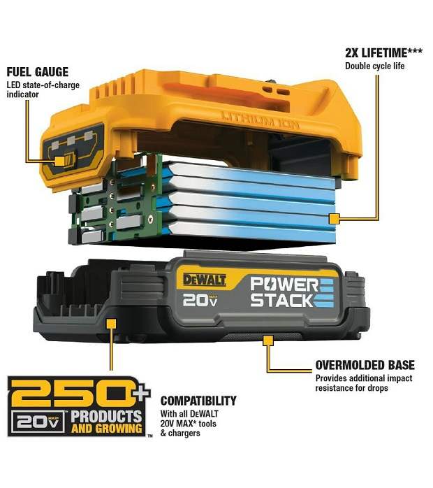 Akumulator 1.7 Ah Powerstack Dewalt DCBP034