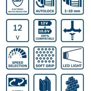 Akumulatorski vrtalni vijačnik Bosch GSR 12V-15 060186810H