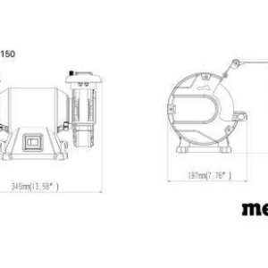 Mizni brusilnik Metabo DS 150 M 604150000