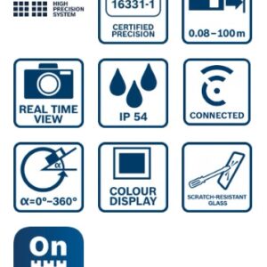 Laserski merilnik razdalj Bosch GLM 100-25 C 0601072Y00