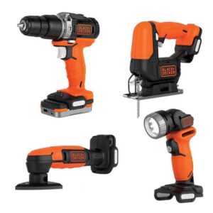 4-delni set orodja Black & Decker BDCK123S2S