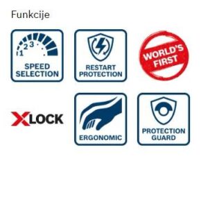 Kotni brusilnik s sistemom X-LOCK Bosch GWX 9-125 S 06017B2000